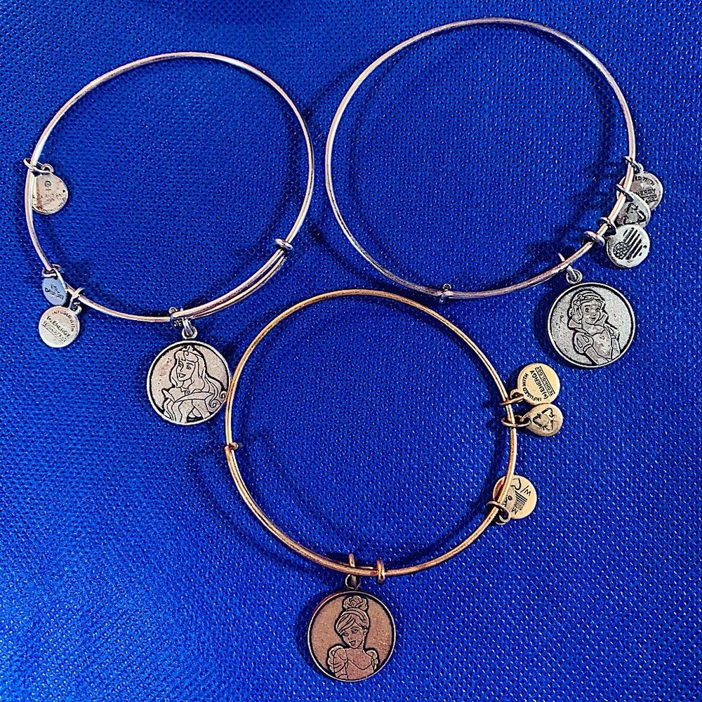 Alex & Ani Disney Princess Trio Bundle Gem